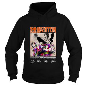 50 Years Of Led Zeppelin Signatures Hoodie SN