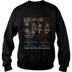 50 Years Of Queen Thank You For The Memories Signatures Sweatshirt SN