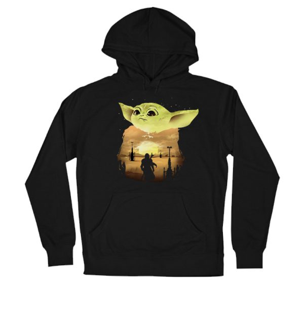 Baby Yoda Sunset Hoodie SN