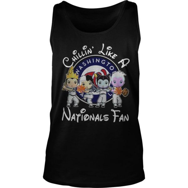 Cruella De Vil Evil Queen Ursula Maleficent chillin’ like a nationals fan Tank Top SN