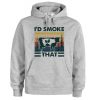 Retro Vintage Farm Animals I'd Smoke That Hoodie SN