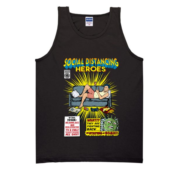 SOCIAL DISTANCING HEROES - BOY Tank Top SN