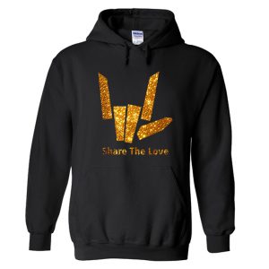 Share The Love Gold Hoodie SN