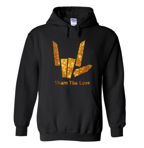 Share The Love Gold Hoodie SN