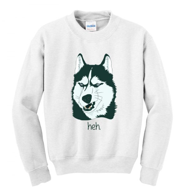 Smug Cheeky Siberian Husky Sweatshirt SN