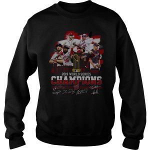 Washington Nationals 2019 World Series Champions Signatures Sweatshirt SN