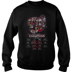 Washington Nationals World Series Champions Signatures Sweatshirt SN