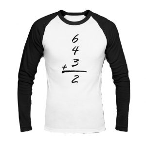 6 4 3 2 simple math Baseball Shirt SN