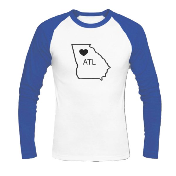 ATL Atlanta GA Love Baseball Shirt SN