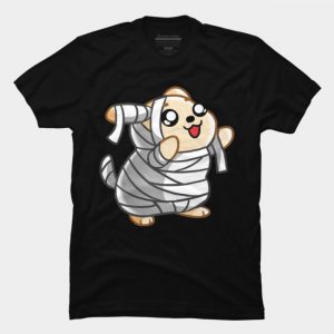 Halloween Pup Mummy T Shirt SN