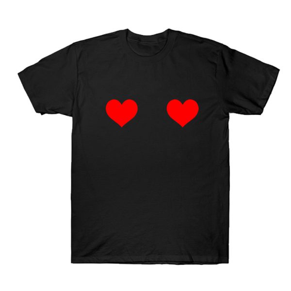 Heart Love Breast Tits Boobs T-Shirt SN