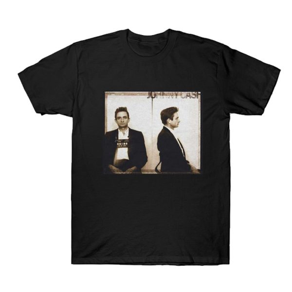 Johnny Cash Mugshot Music T-shirt SN