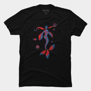 Space Mermaid Fantasy T Shirt SN