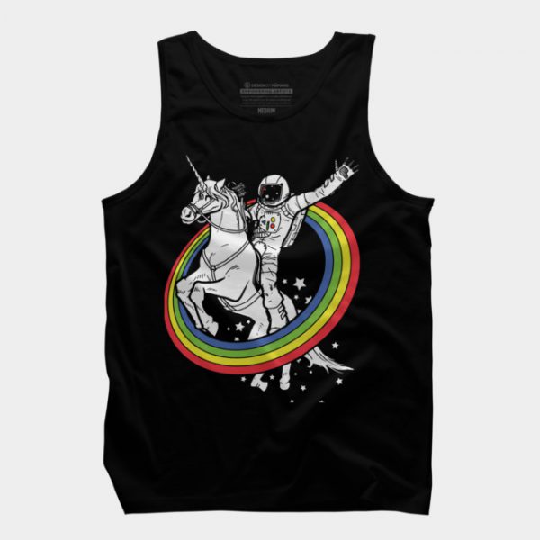 Unicorn Astronaut Rainbow Tank Top SN