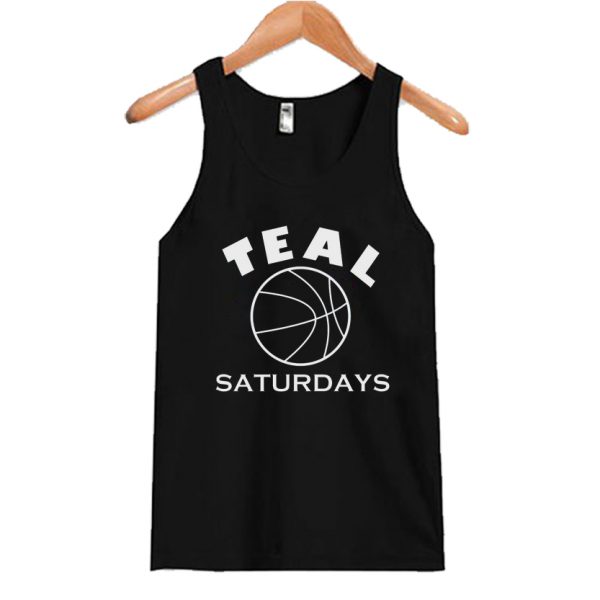 teal saturday bball Tank Top SN