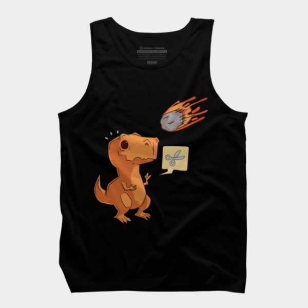 Dinosaur Meteorite Scissors Tank Top SN