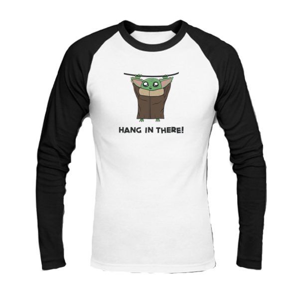 Hang in There! Baby Yoda Baseball Shirt SN