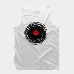 Spinning With A Vinyl Record - Retro Music DJ Tank Top SN