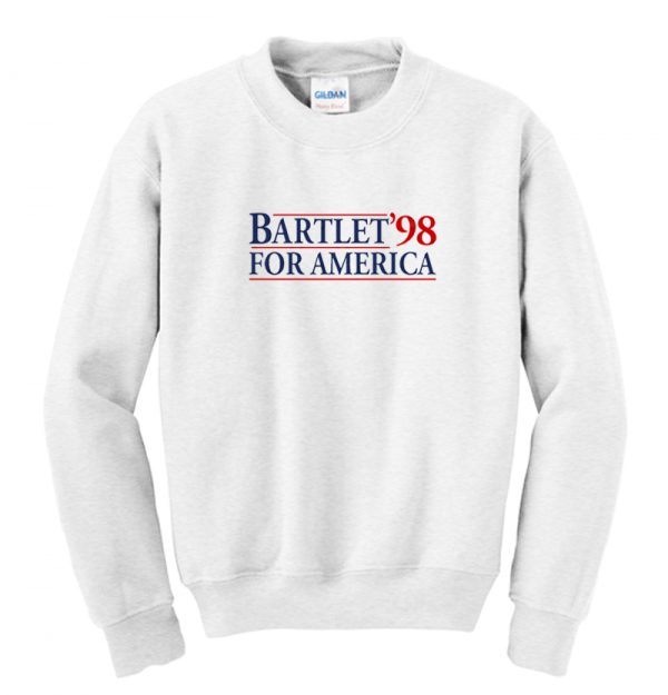 West Wing Bartlet For America 1998 Sweatshirt SN