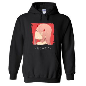 Zero Two from Darling in The Franxx Arigatou Hoodie SN