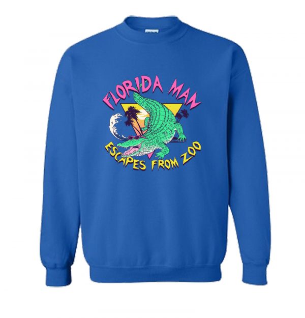 Florida Man Escapes From Zoo Sweatshirt SN