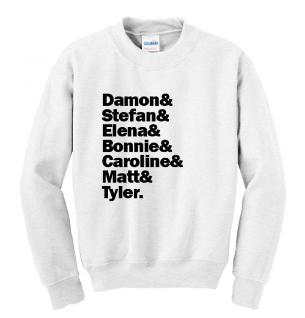 The Vampire Diaries Cast Name Sweatshirt SN