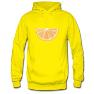 Watercolor Orange Segment Hoodie SN