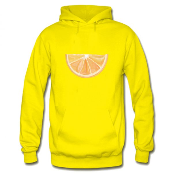 Watercolor Orange Segment Hoodie SN