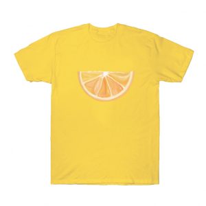 Watercolor Orange Segment T Shirt SN