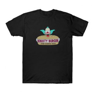 The Simpsons Mens Krusty Burger T-Shirt SN