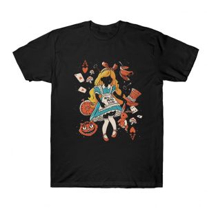 Wonderland Girl We’re All Mad Here T Shirt SN