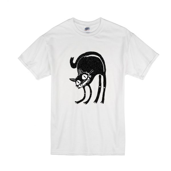 Black Cat T Shirt SN