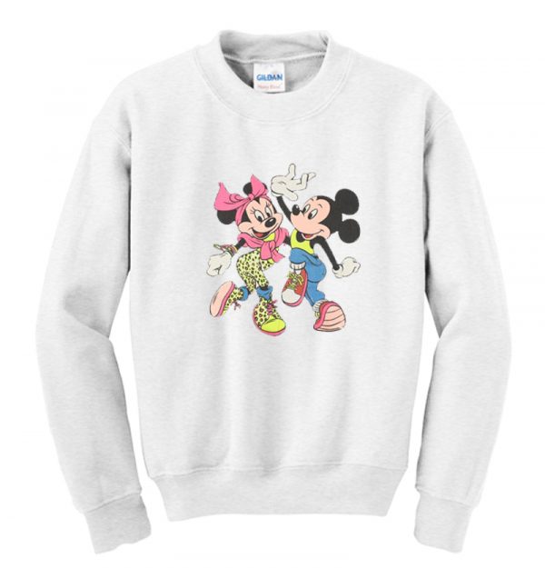 Early 90s Mickey and Minnie Mouse sweatshirt SN