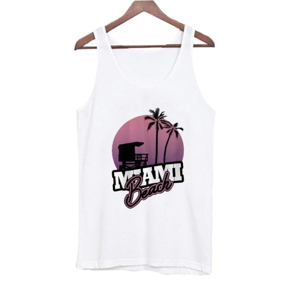 Miami Beach Palm Trees Tank Top SN