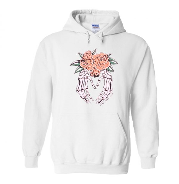 Skeleton Heart Hands Hoodie SN