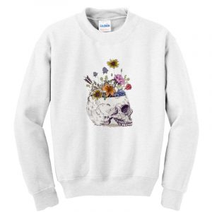 Skull With Flowers Sweatshirt SN