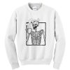 The Ripper Drinking Coffee Skeleton Sweatshirt SN