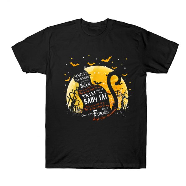 Twist The Bones And Bend The Back Cat Halloween T-Shirt SN