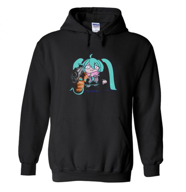 Watch Out Miku Gun Hoodie SN