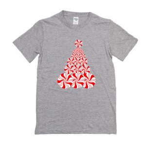 Christmas Candy Peppermint Tree T Shirt SN