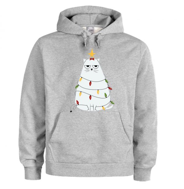 Grumpy Christmas Cat Hoodie SN