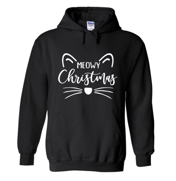 Meowy Christmas Cat Hoodie SN