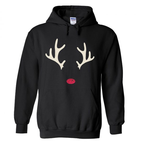 Merry Christmas Rudolph Reindeer Hoodie SN