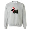 Christmas Scottie Dog With Lights Sweatshirt SN