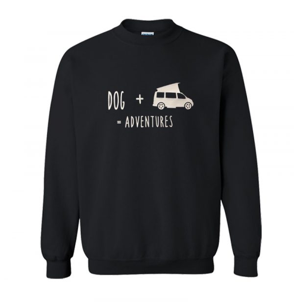 Dog + campervan = adventure Sweatshirt SN