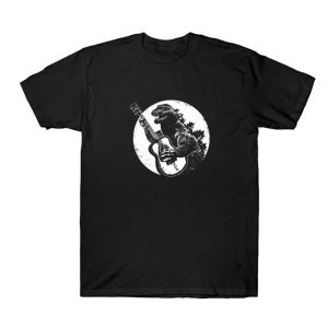 Godzilla Playing Guitar T Shirt SN