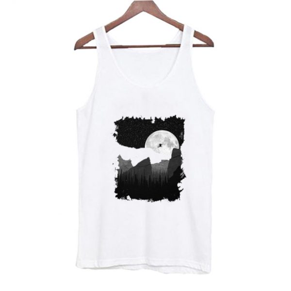 Skiing Moon Tank Top SN