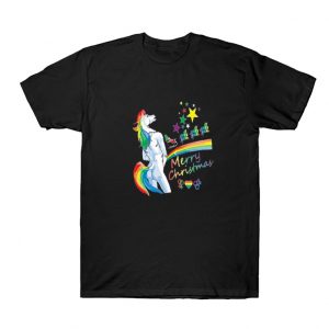 Unicorn Merry Christmas t-shirt SN