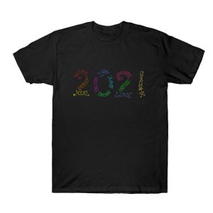 Year 2021 Rainbow Inspirational Words T Shirt SN