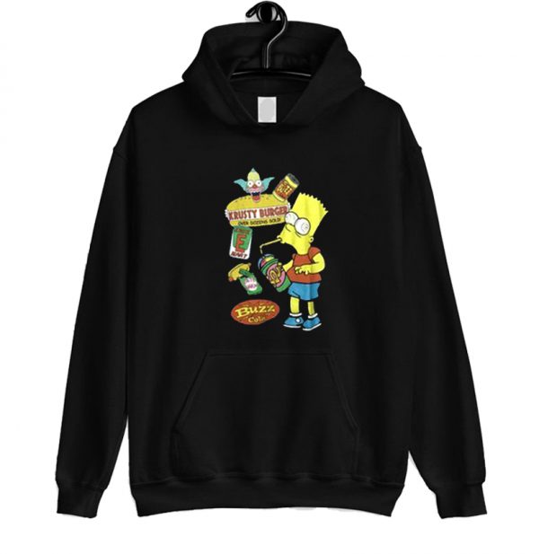 Bart Simpson Junk Food Krusty Burger Hoodie SN